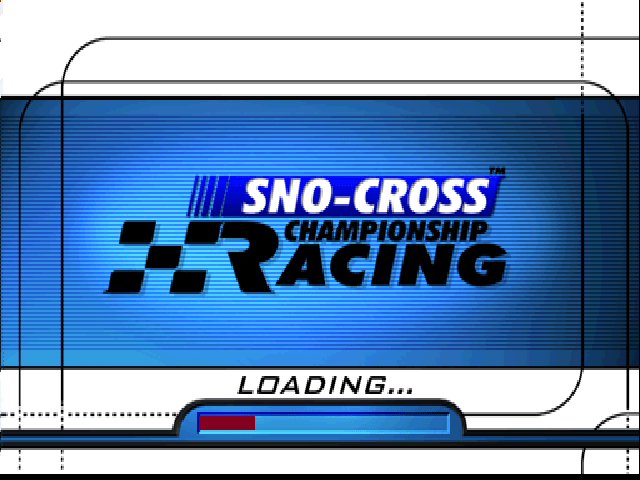 SnoCross Championship Racing title screen for Playstation